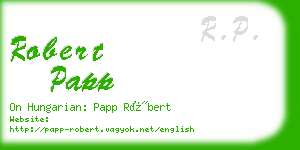 robert papp business card